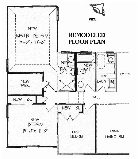 Burlington Ma Home Addition Permit Plans Renovation And Design ...  New Master Suite BRB09 5175 The House Designers . Home Addition ...