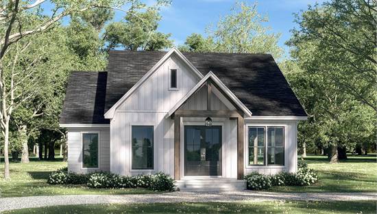 Affordable Country Cottage with Rear Porch