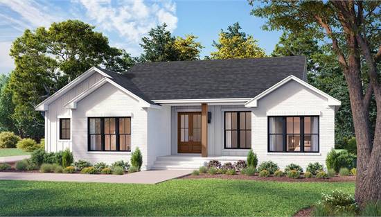 Charming Transitional Farmhouse with Rear Porch