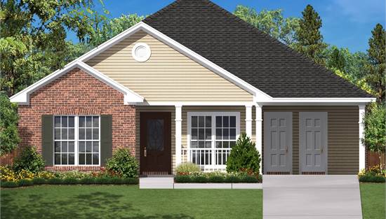 Stylish Ranch with Attached Car Port