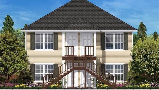 Stylish Southern Style Front View