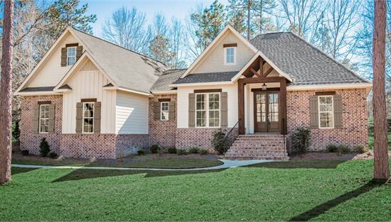 Stylish French Country with Attached Garage