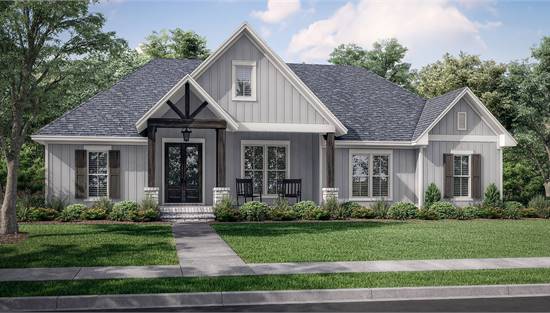 Stylish Country Style with Attached Garage