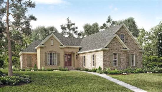 Stylish French Country with Attached Garage