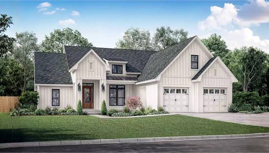 Elegant Country with Attached Garage