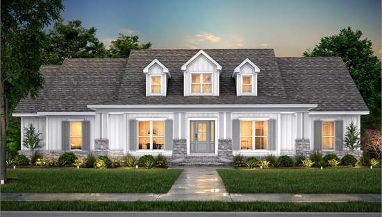 Stunning Farmhouse with Sprawling Front Covered Porch