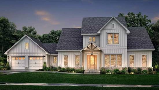 Stylish Farmhouse with Attached Garage