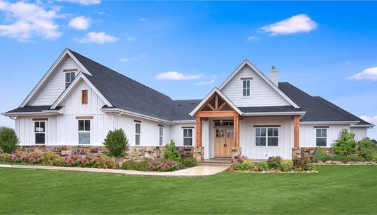 Charming One Story with Stone and Wood Accents