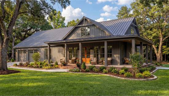Stylish Barndo with Wraparound Porch