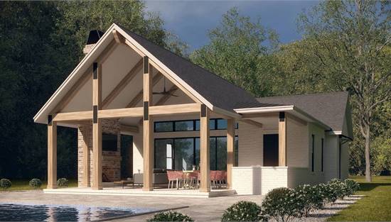 Front View with Outdoor Living Space