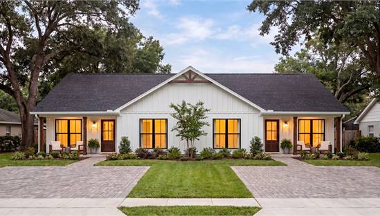 Stunning Modern Farmhouse Duplex with Front Porch