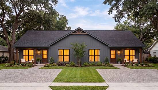 Stunning Modern Farmhouse Duplex with Front Porch