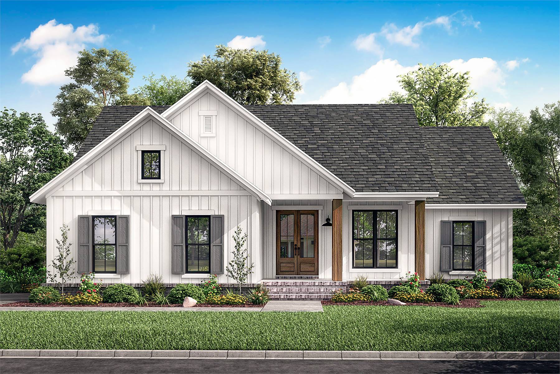 3 Bedroom Country Style House Plan 6700: The Birchwood - 6700