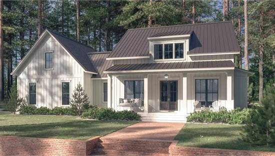 Lavish Country with Columned Porch