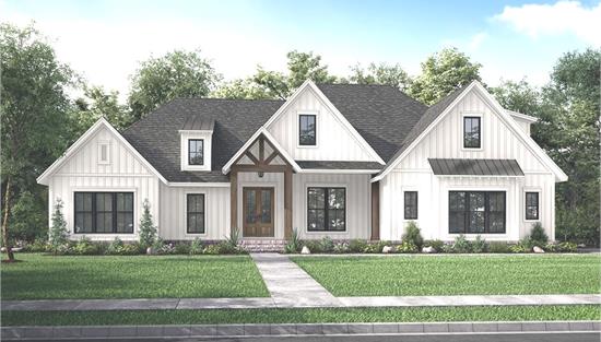 House Plan 7281 Morning Trace, House Plans Modern Farmhouse One Story