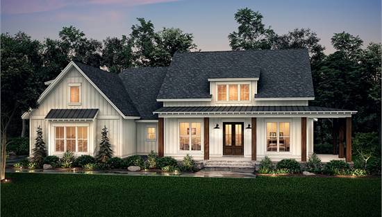image of side entry garage house plan 8517