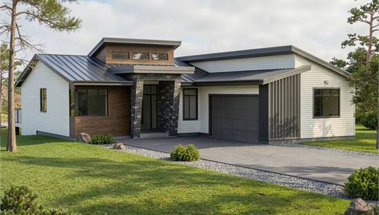 Charming One Story Contemporary with Optional Basement