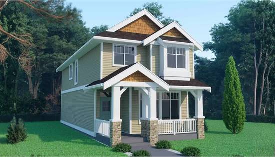 Traditional 2 Story with Cedar Shake Detailed Gables