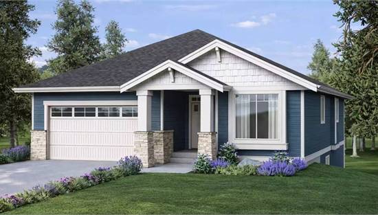 Quaint One Story Cottage with Covered Entry