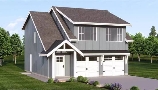 Charming Farmhouse Garage with Two Stories