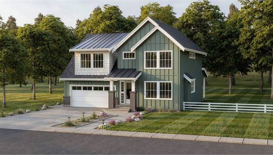 Charming Modern Farmhouse with Covered Entrance