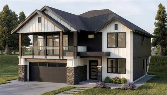 Tranistional Home with Large Covered Deck