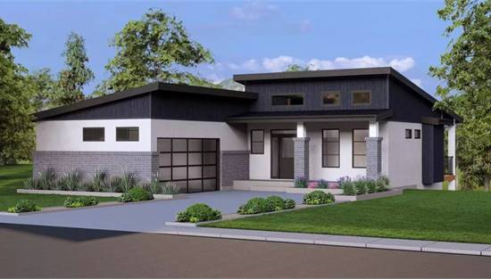 Stylish Contemporary with Attached Garage