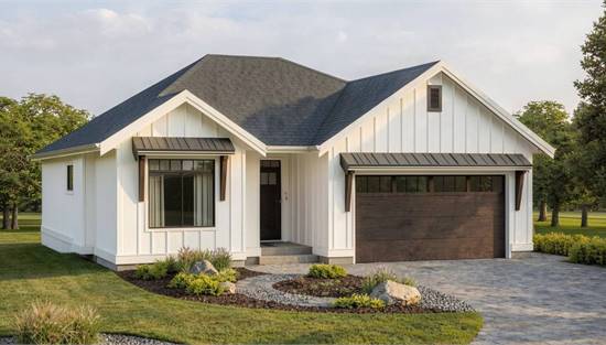 Cute Country Ranch with Front Gables