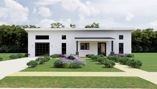 Astonishing Contemporary with Attached Garage
