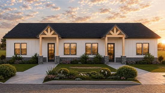 Astonishing Duplex with Covered Front Porches