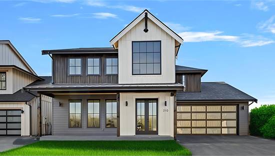 Exceptional Modern Farmhouse with Large Windows