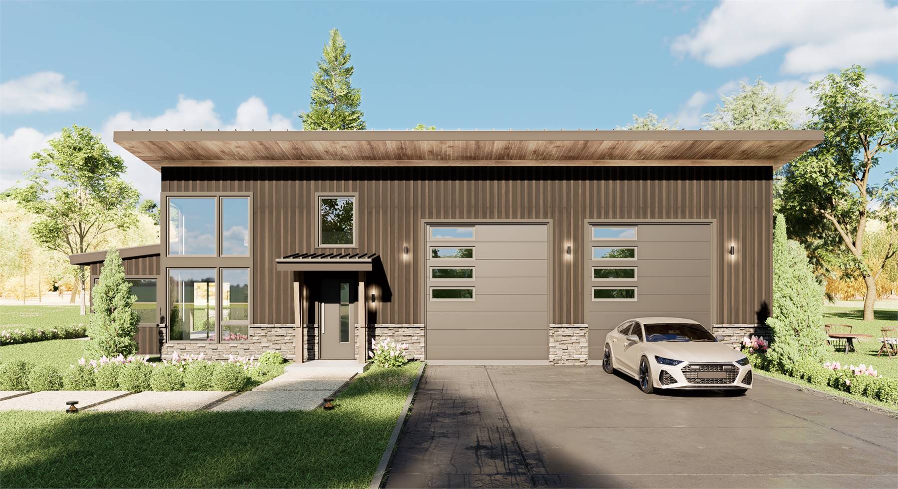 Striking Contemporary Barndo with Large Windows