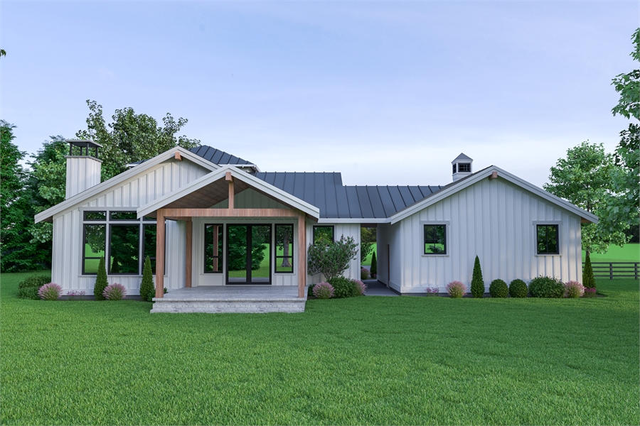 3 bedroom ranch  farmhouse with loft  House  Plan  7495