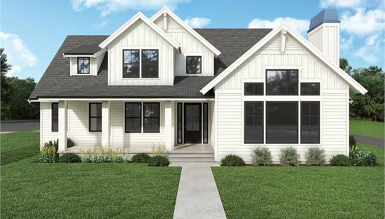 Gorgeous Front View with Large Windows and Natural Light
