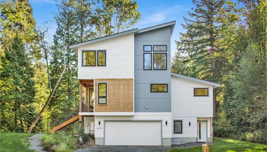 Striking Contemporary with Sloped Roofline
