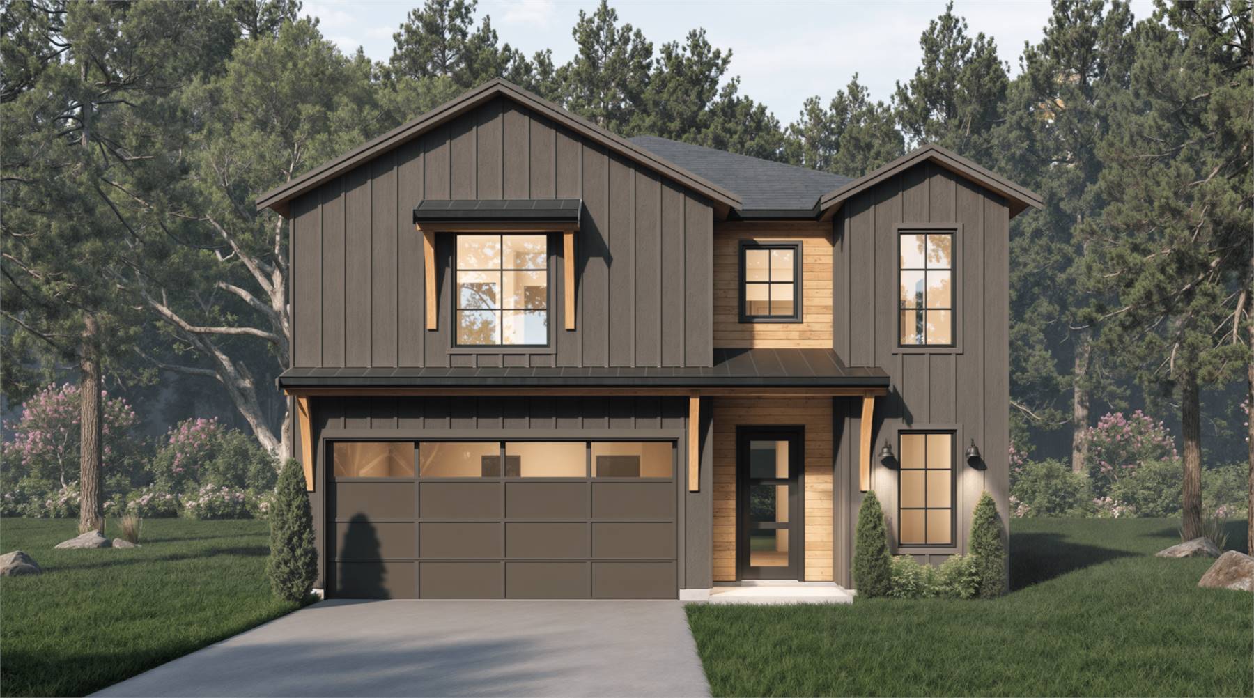 Modern Farmhouse with Classic Board & Batten Exterior