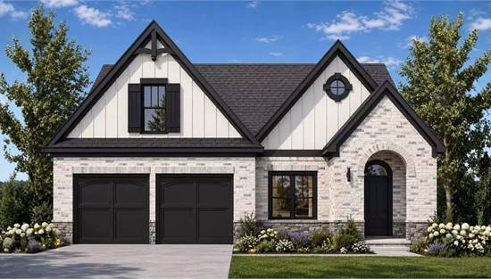 Gorgeous French Country Design with Wood and Stone Exterior