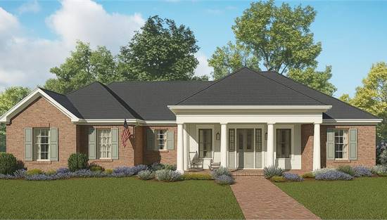 Southern Style Charm with Covered Front Porch