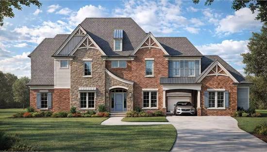 Stunning French Country with Attached Garage