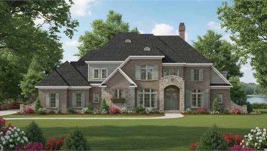 Stylish French Country with Attached Garage