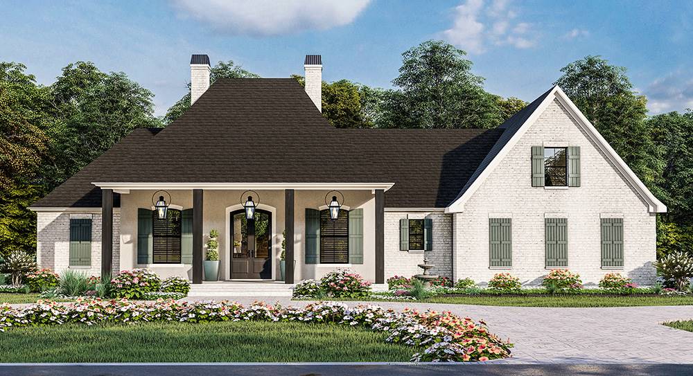 French Country Style House Plan, French Country House Plans With Front Porch