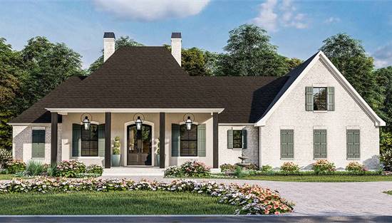 image of french country house plan 6381