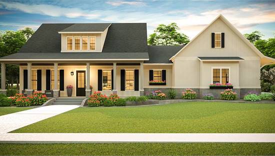 image of southern house plan 6967