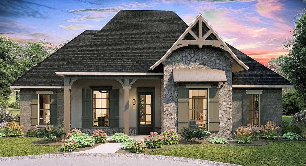 4 Bedroom French Country Style House Plan 6981 Timberstone 4