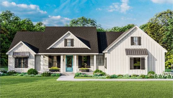 image of 1.5 story house plan 8714