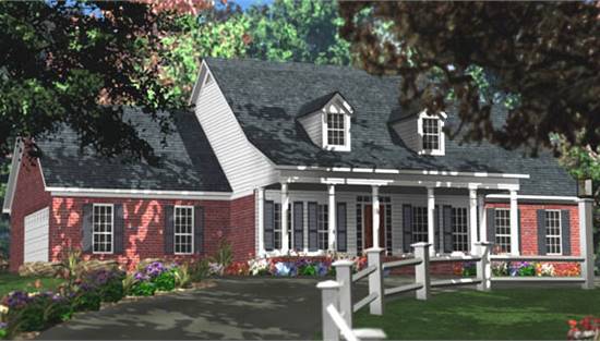 image of cape cod house plan 3654