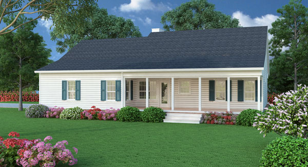 This affordable southern ranch  house  plan  now has an 