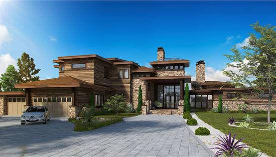 Gorgeous Front View Featuring Stone and Siding