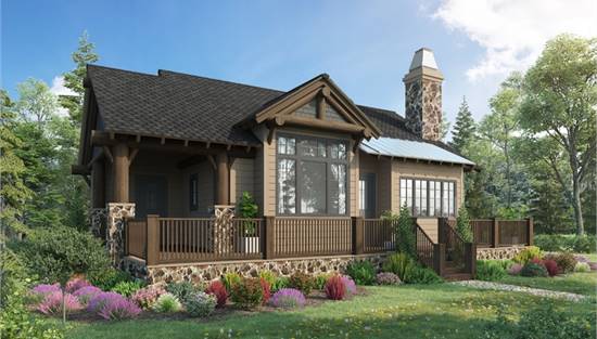 Tiny Log House Plan 3134 Club Creek 3134