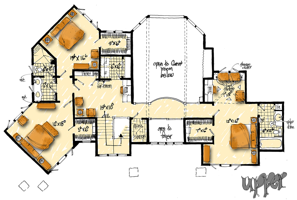Upper Level Floor Plan